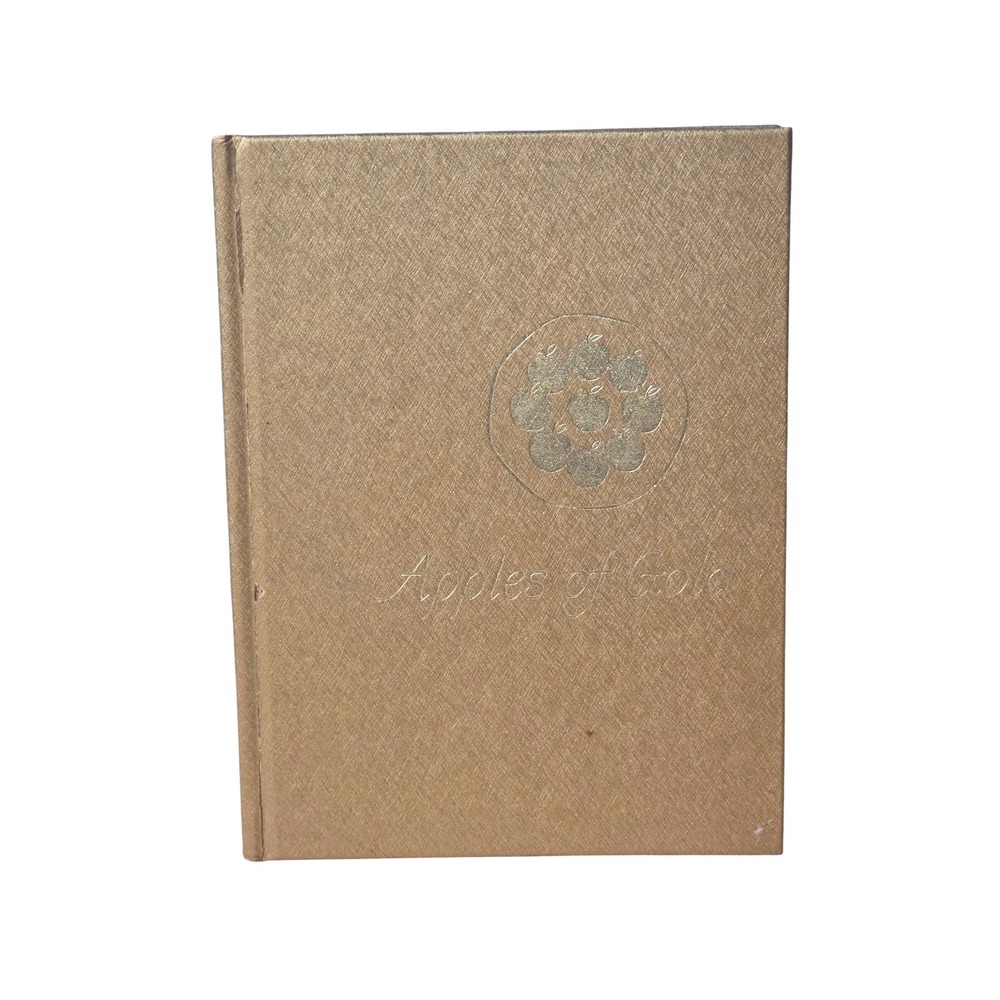 Apples of Gold Jo‎ Petty Vintage Hardcover Inspirational Quotes Gold Book